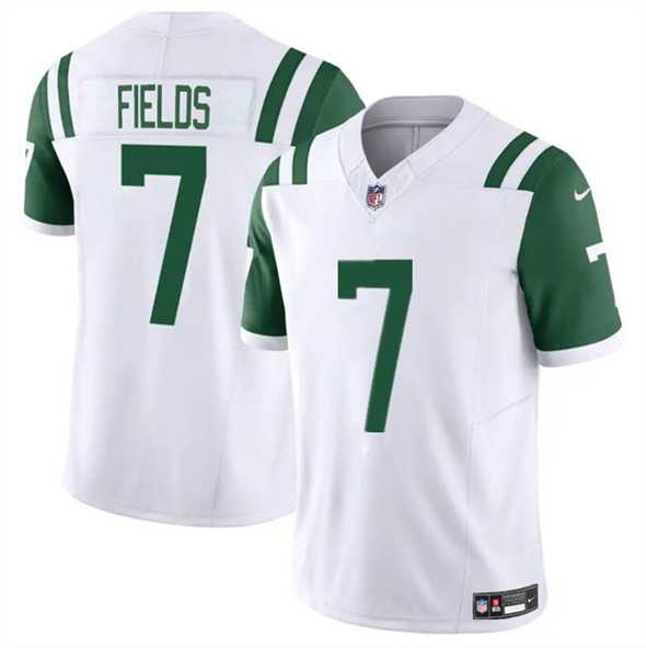 Men & Women & Youth New York Jets #7 Justin Fields White 2025 F.U.S.E. Classic Alternate Vapor Untouchable Limited Stitched Jersey->new york jets->NFL Jersey